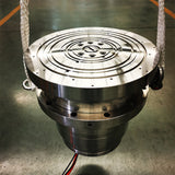 Wafer thinning air flotation turntable